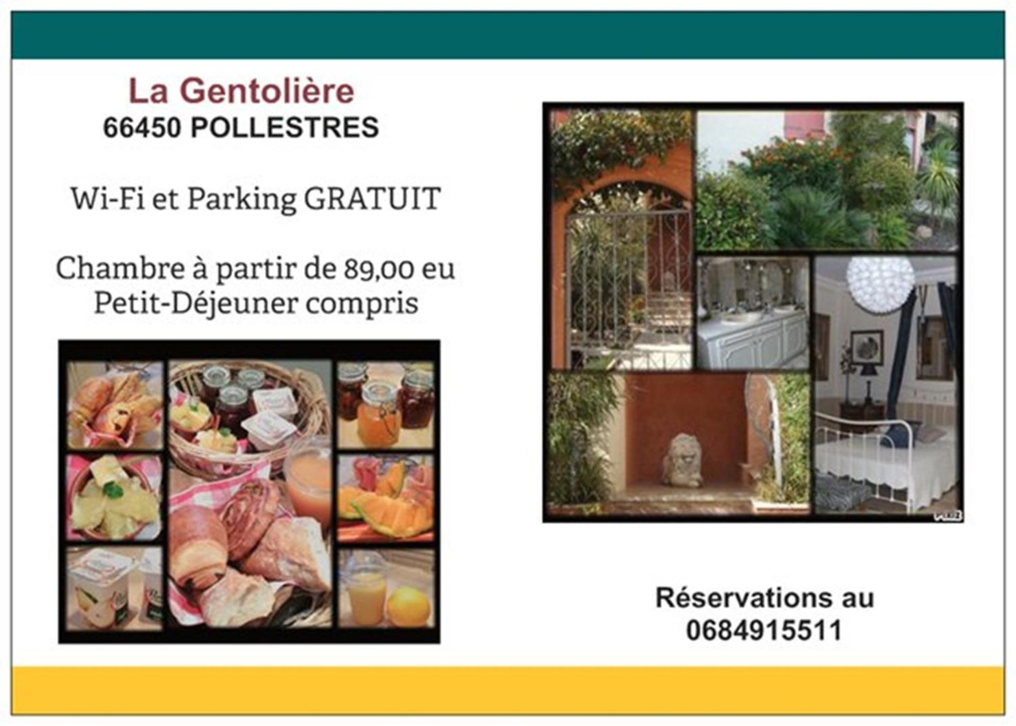 Bed and Breakfast La Gentoliere Pollestres Экстерьер фото